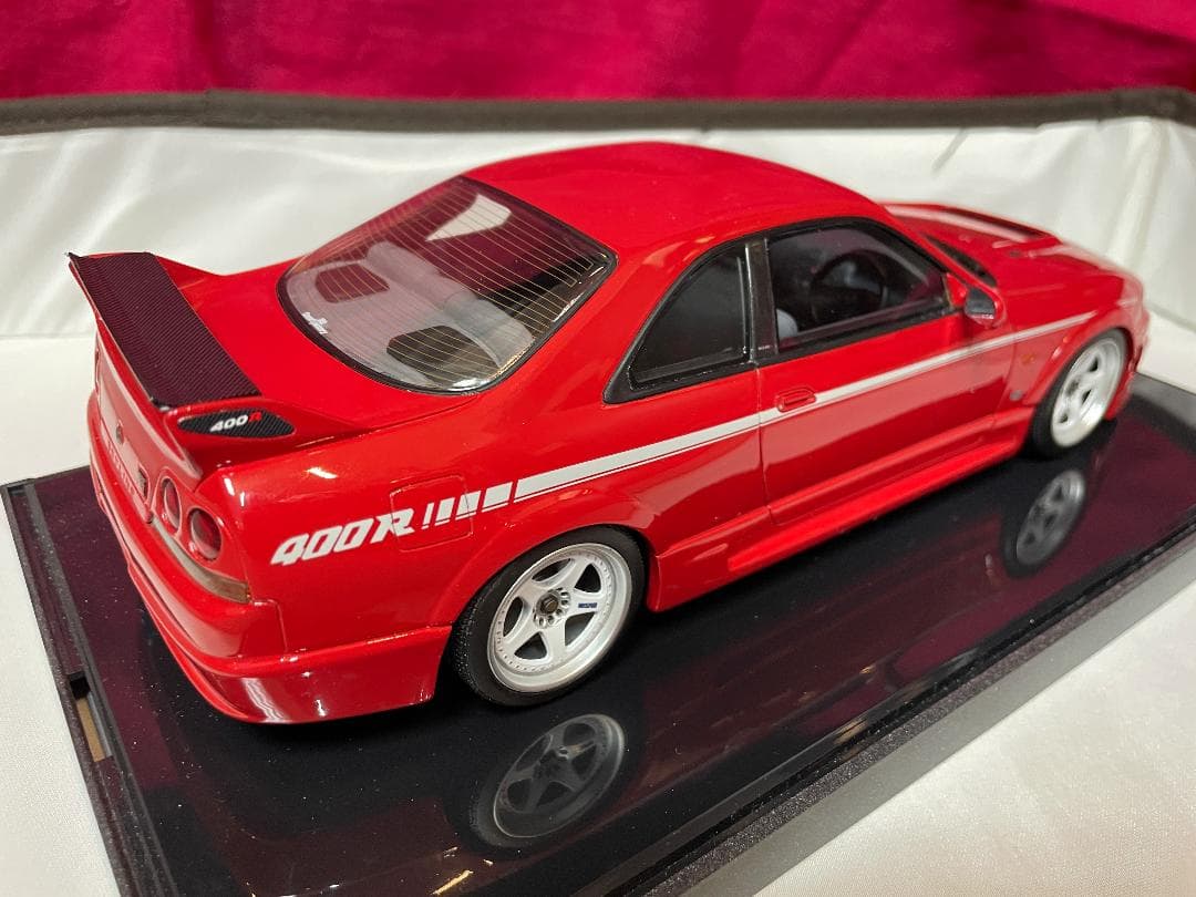 希少★訳アリ美品 京商　日産 ニスモ400R　1/18 ミニカー