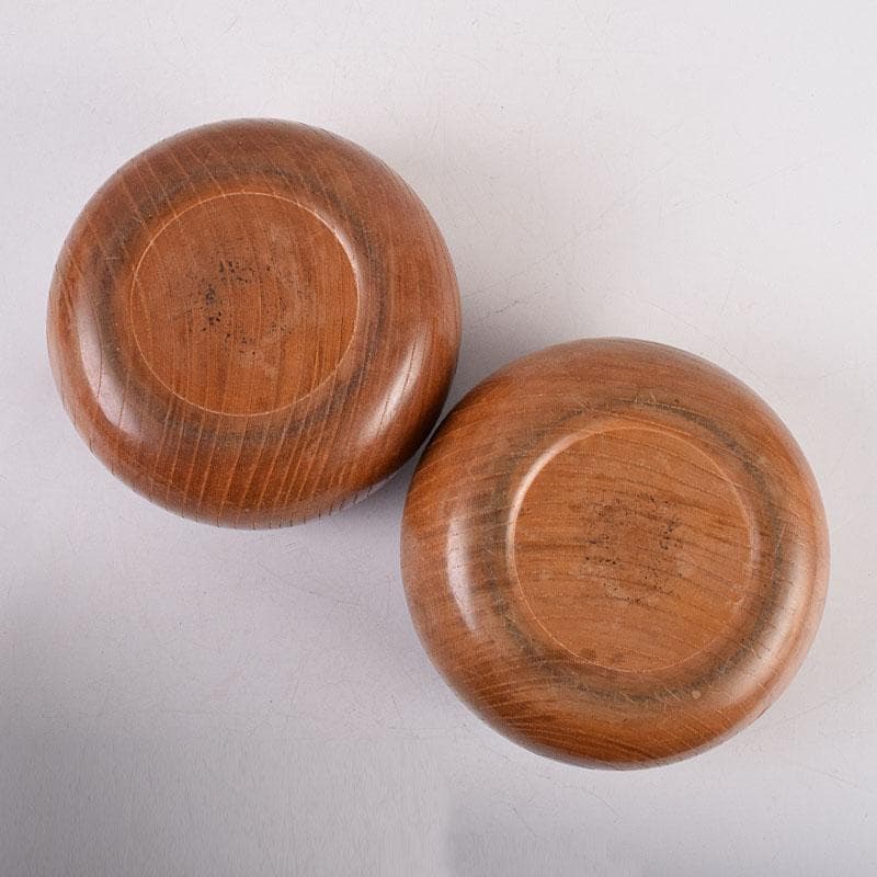 囲碁　碁石　本蛤碁石　那智黒碁石　碁笥　一套　V　R8902