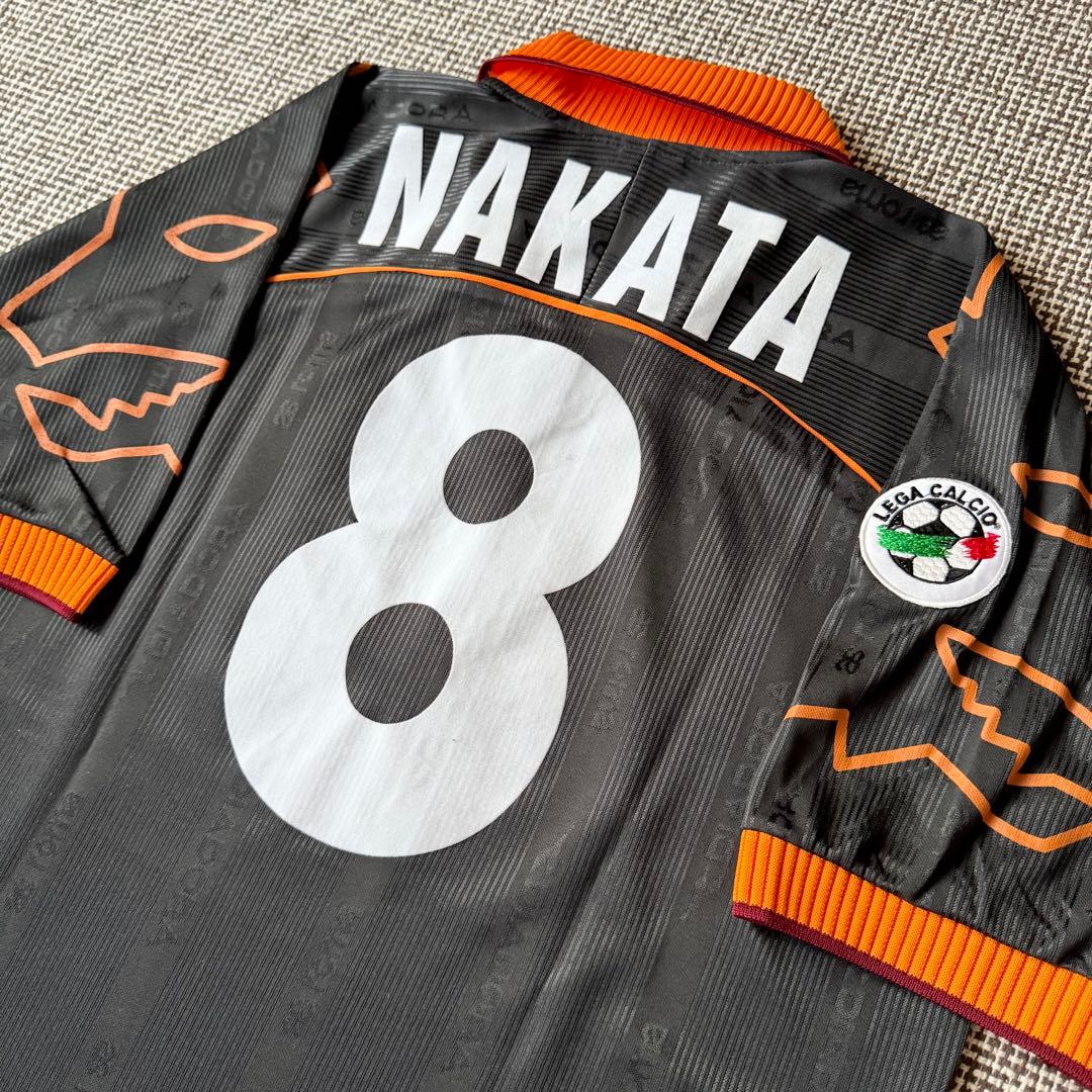 【カルチョパッチ付き】中田英寿 ＃８ ASローマ ９９／００（3rd）