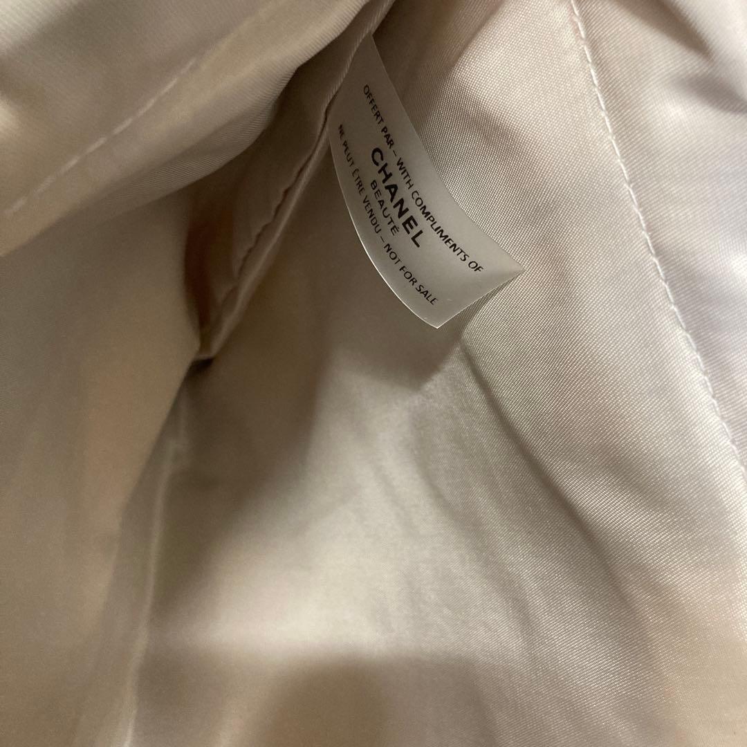 CHANEL チェック柄トートバッグ　シフォン　水色