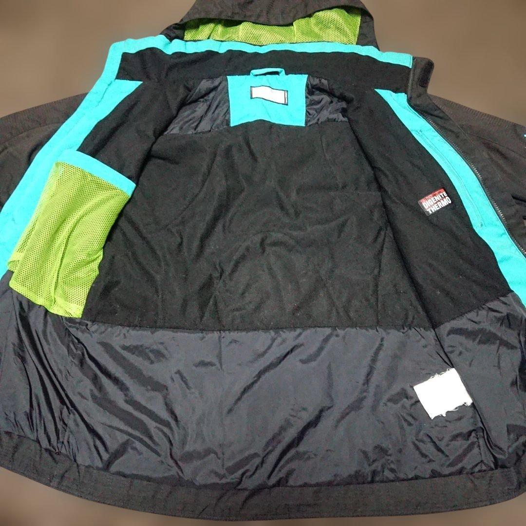 送料無料【PHENIX】ブラック×グレー×水色 スキーウェア上下セットXL/XL