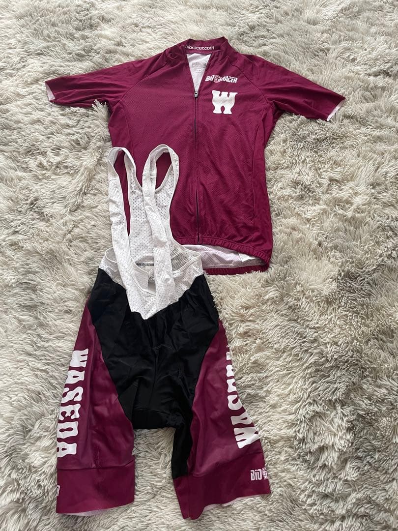 早稲田大学　自転車競技ユニフォーム