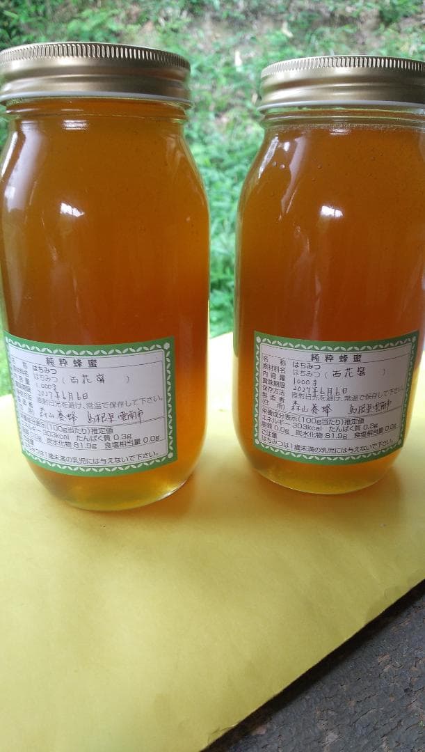 ニホンミツバチ百花蜜　1000ｇ　2本