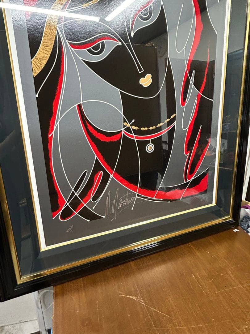 「アラビアの神話」　マーティロ・マヌキアン　作品証明書有　シルクスクリーン　絵画