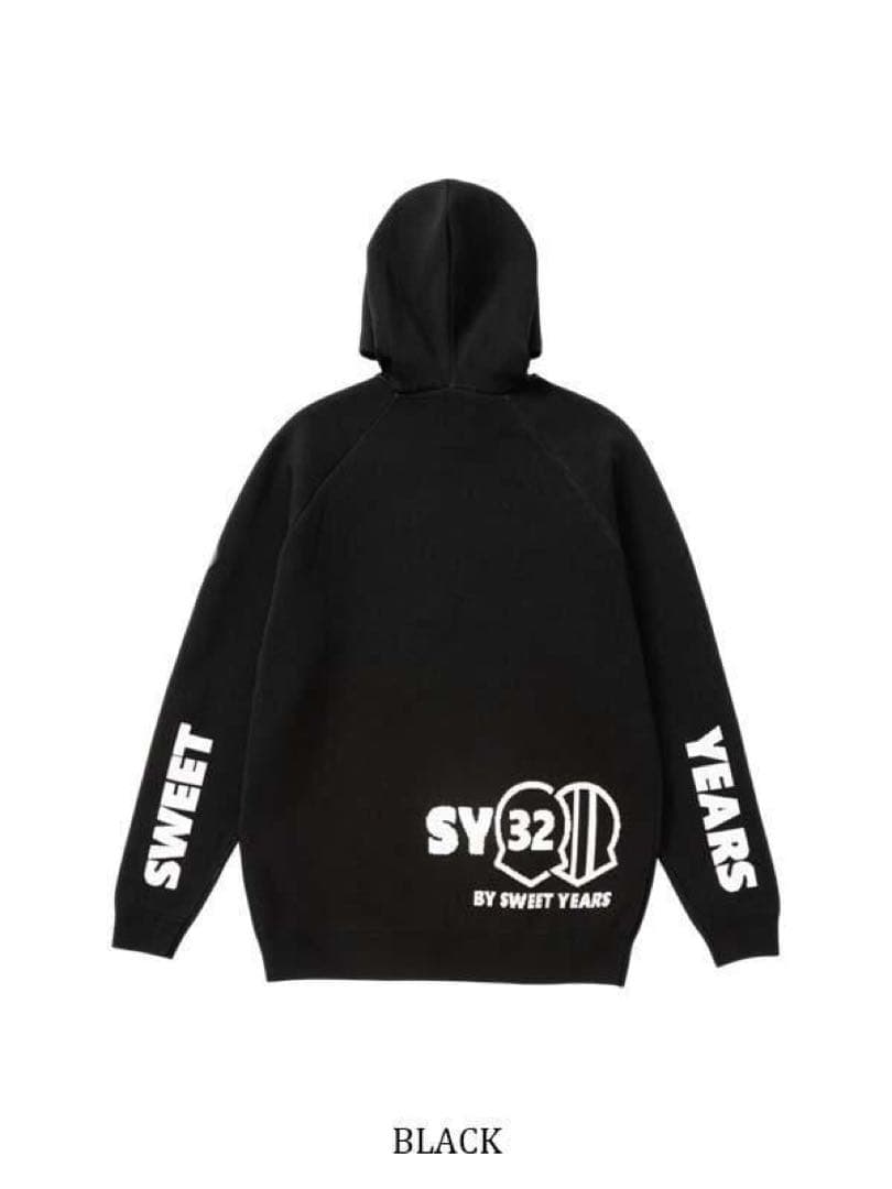 SAGARA SY32 LOGO HOODIE SWEATER ブラック　M