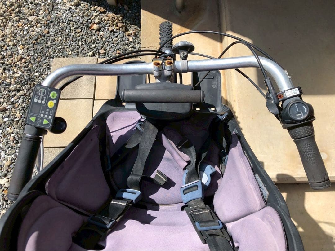 電動自転車　№3128 ブリヂストン　ハイディ２　子供乗せ　26インチ