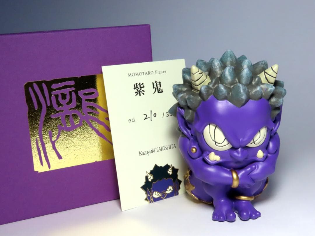 【瀧下和之】　　紫鬼　　桃太郎フィギュア