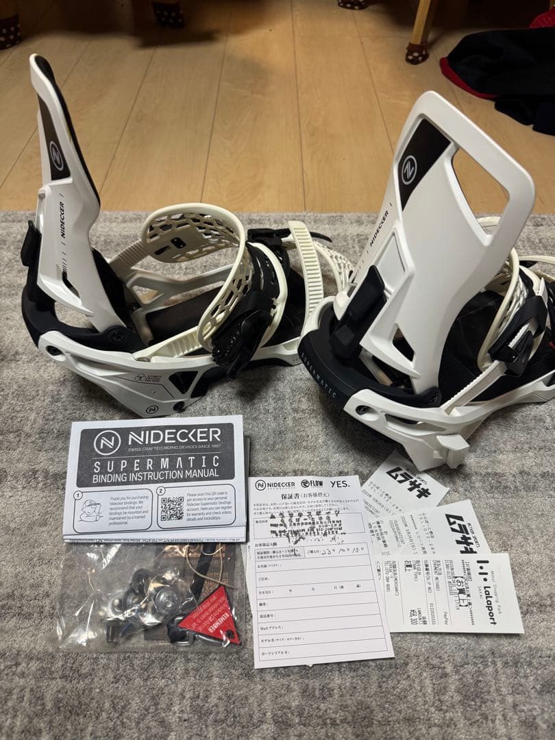 Nidecker Supermatic ビンディング ホワイト Lサイズ