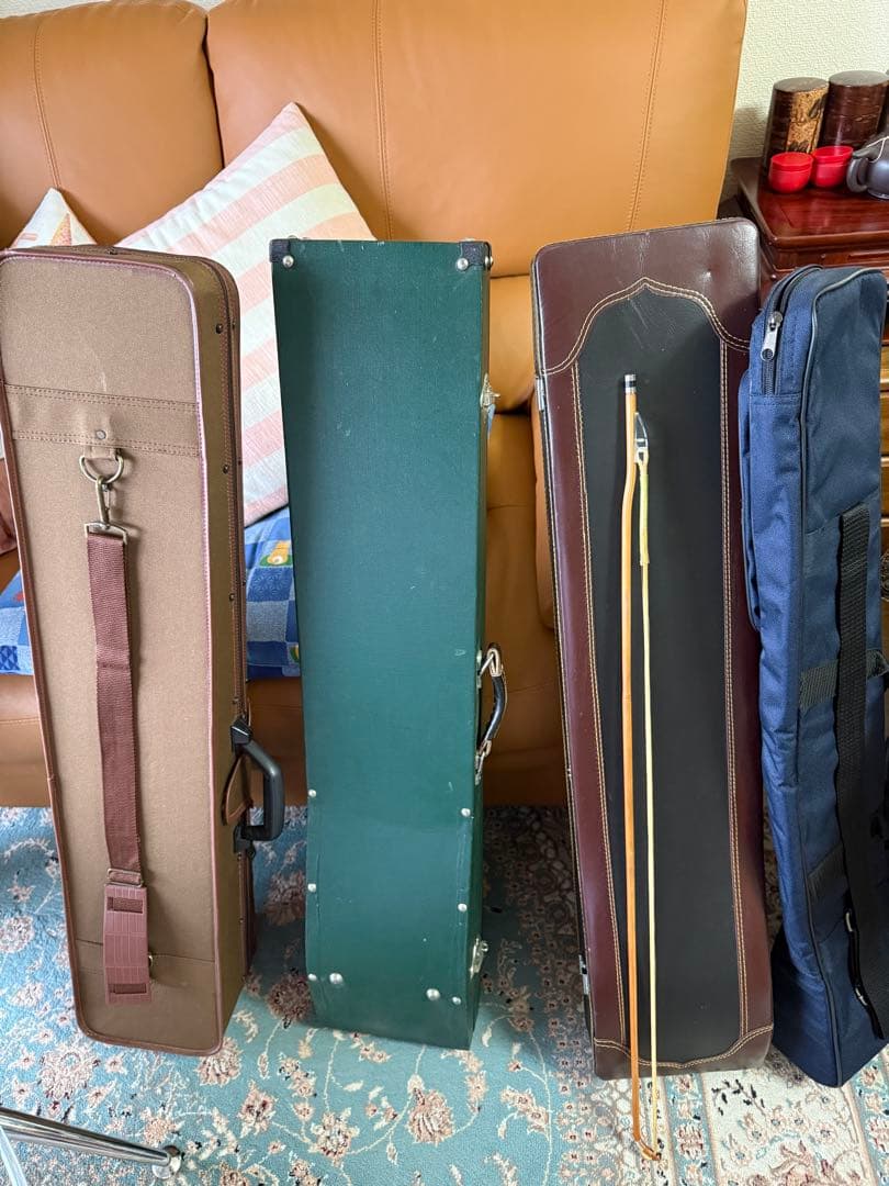 二胡 紅木 蛇皮 胡弓 中国民族楽器 ハードケース现状品 三点セット