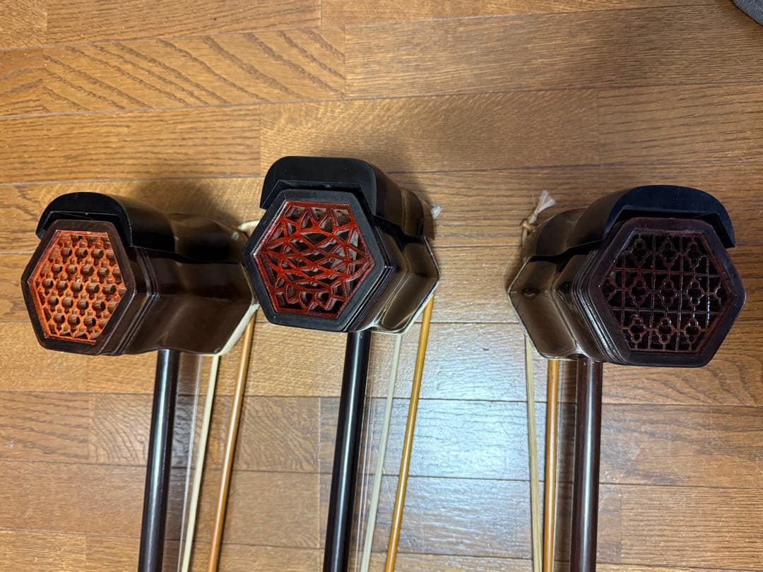 二胡 紅木 蛇皮 胡弓 中国民族楽器 ハードケース现状品 三点セット