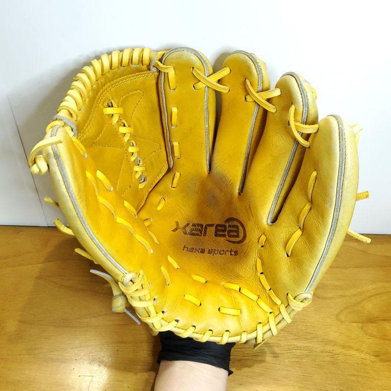 ヘキサ HEXA 日本製 ハイパーカーフ 投手用 軟式グローブ