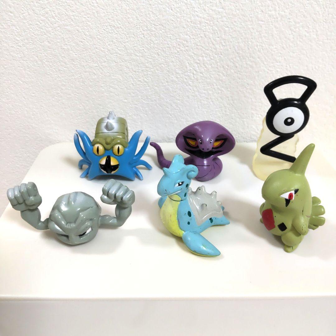 【当時物☆】中古品 ポケモン モンコレ 赤緑青金銀 ６体