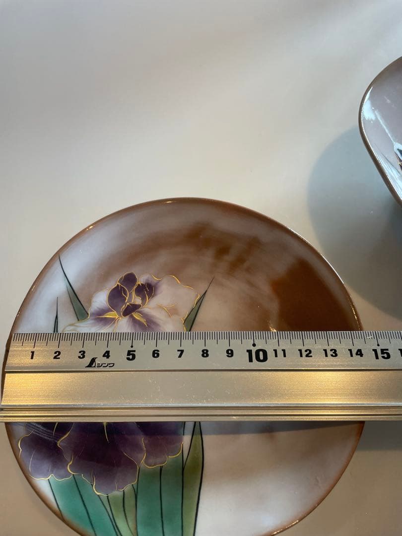 陶葊　陶あん　高台皿　2客