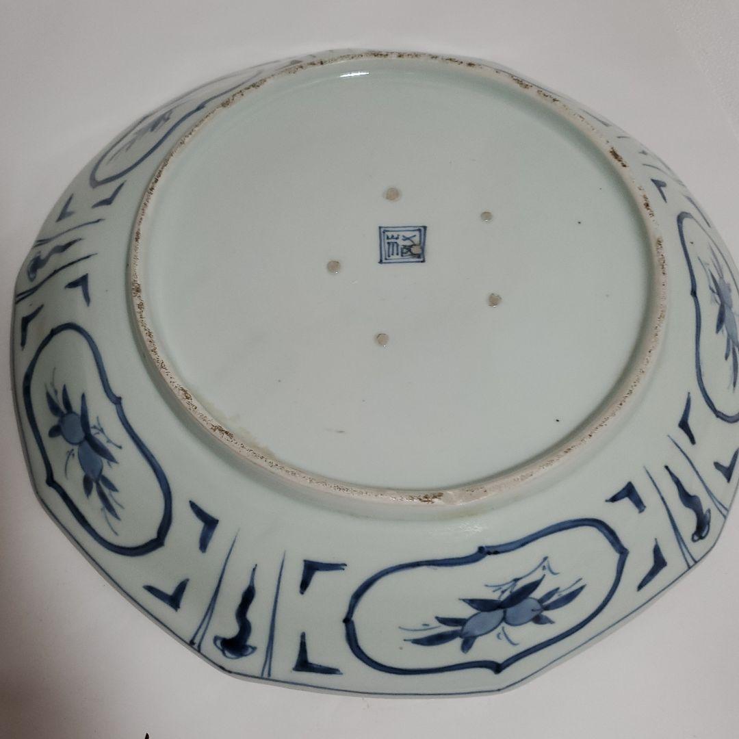 伊万里色絵仙人の図皿 ２枚