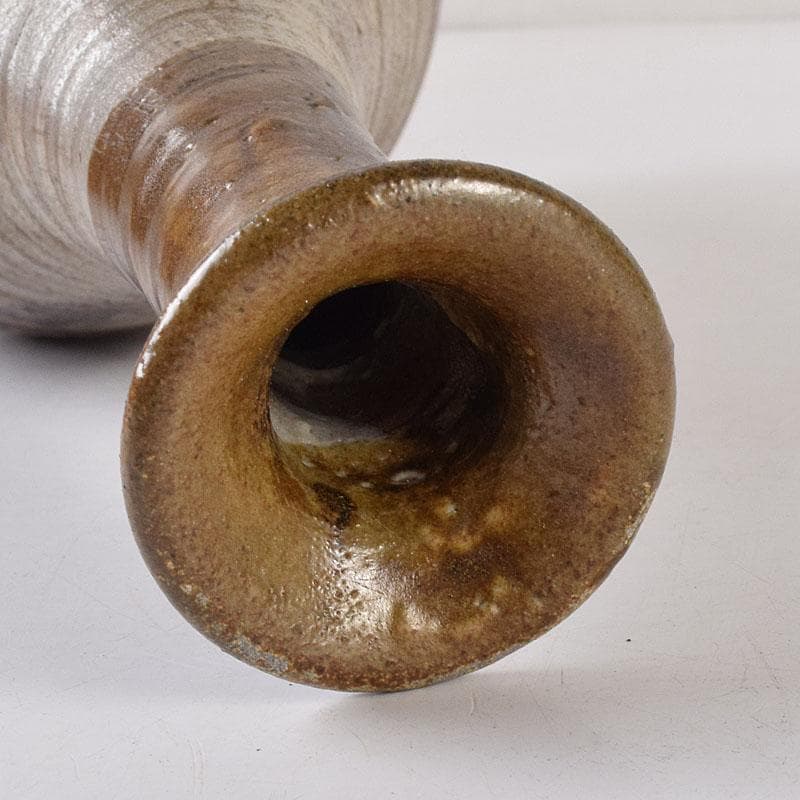 唐津　二川焼　鶴首徳利　時代箱　C　7274