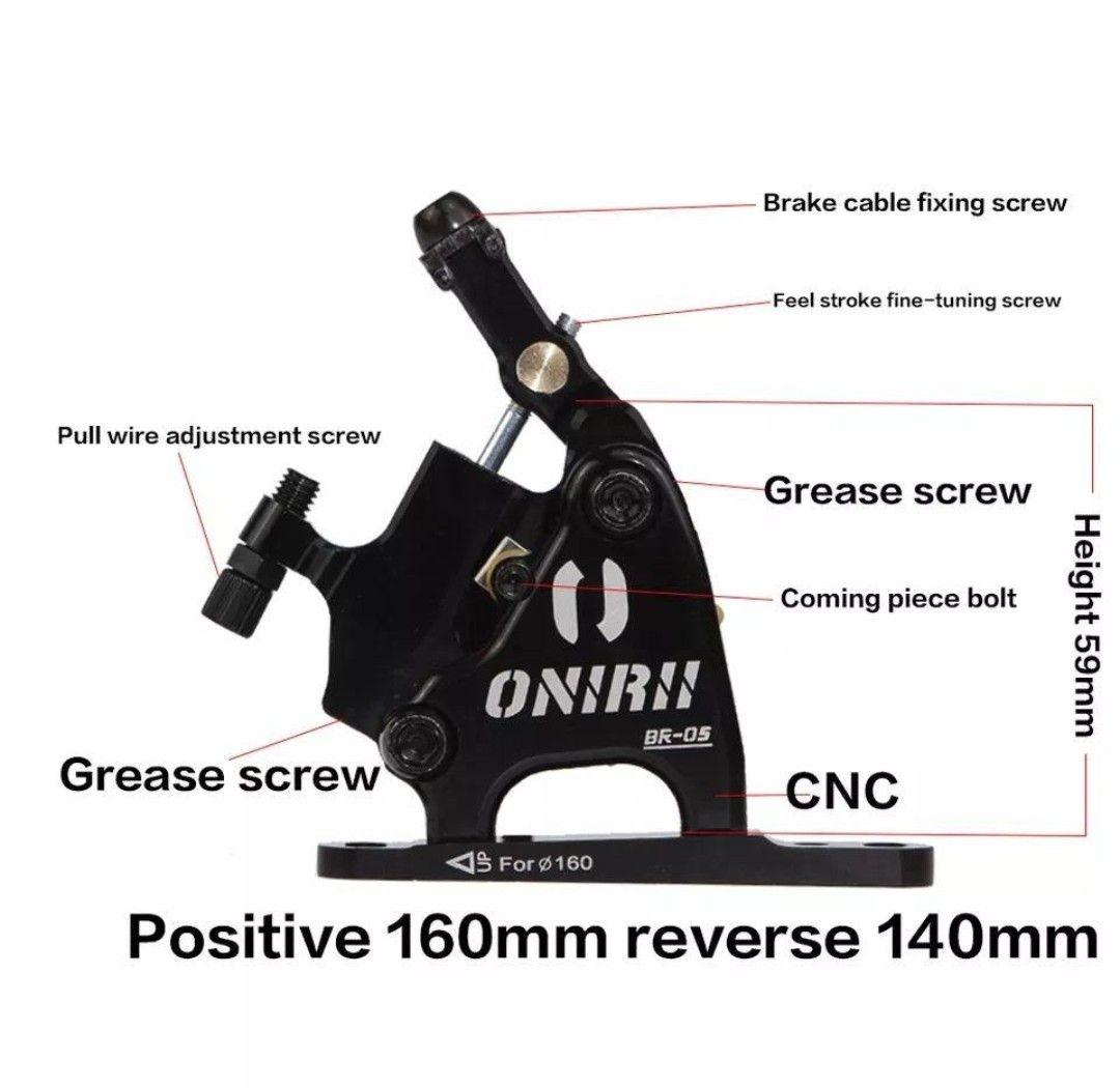 最上級ONIRII機械式油圧ディスクブレーキキット★従来品1.2倍★機械式⇛油圧