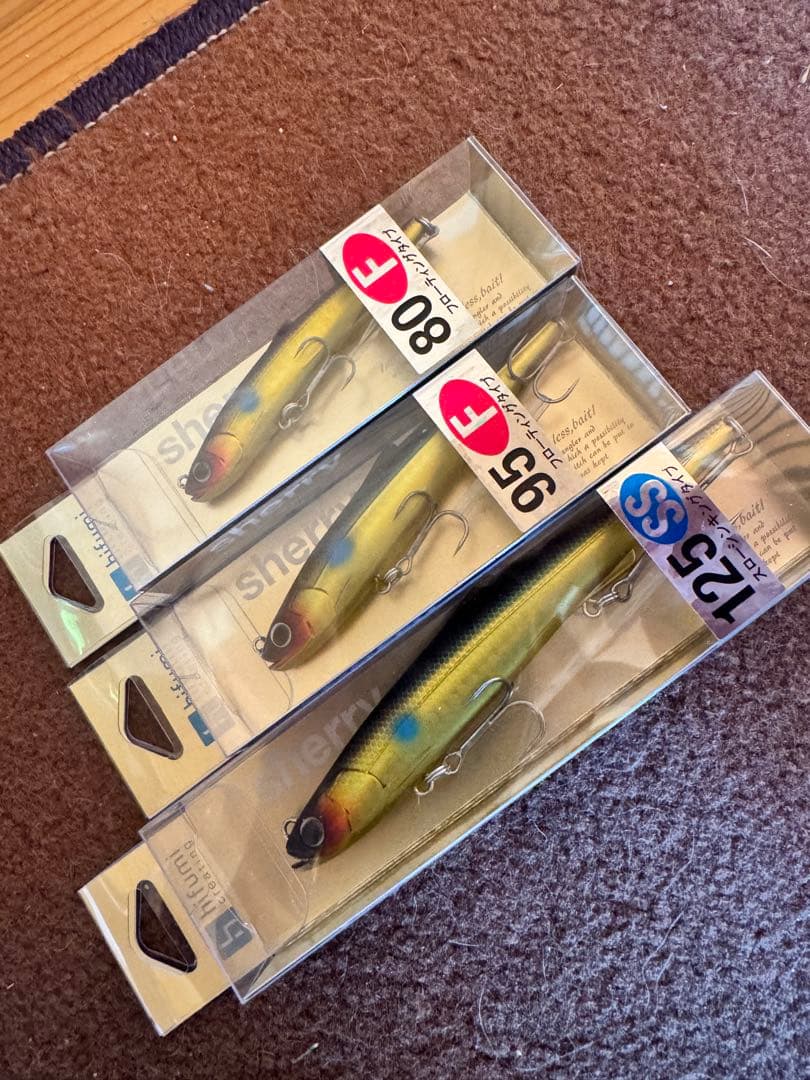 sherry ルアーセット ゴールドヘッドグロー/マットゴールド（フロッグ限定）