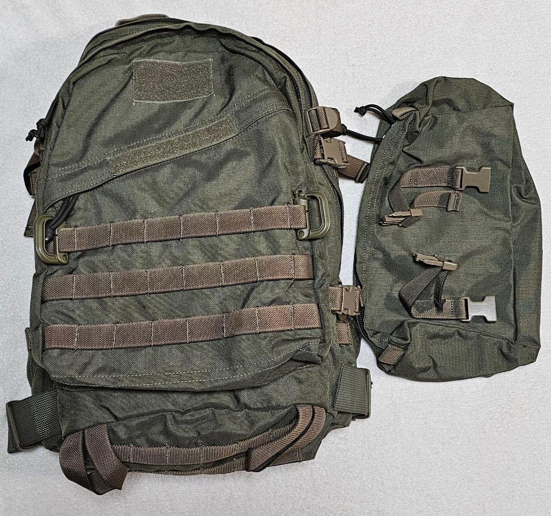FLYYE MOLLE AIII Backpack RG 容量拡張サブバッグ付き