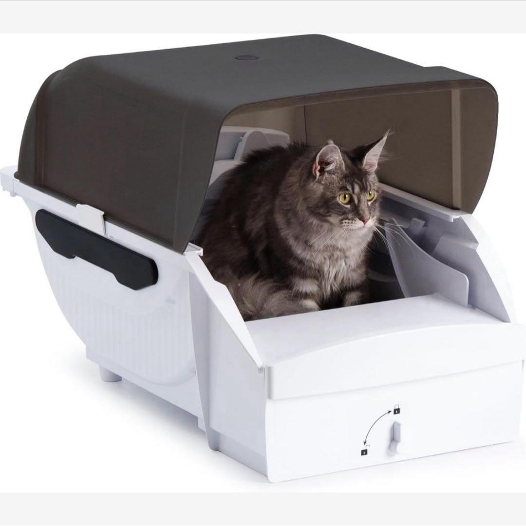 トイレ❣️猫 トイレ 自動 大型 全自動 ネコトイレ 大型猫用 多頭飼い 屋根付