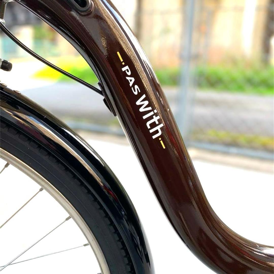 ★美品・2022年式★ヤマハPAS with 電動アシスト 24インチ ブラウン