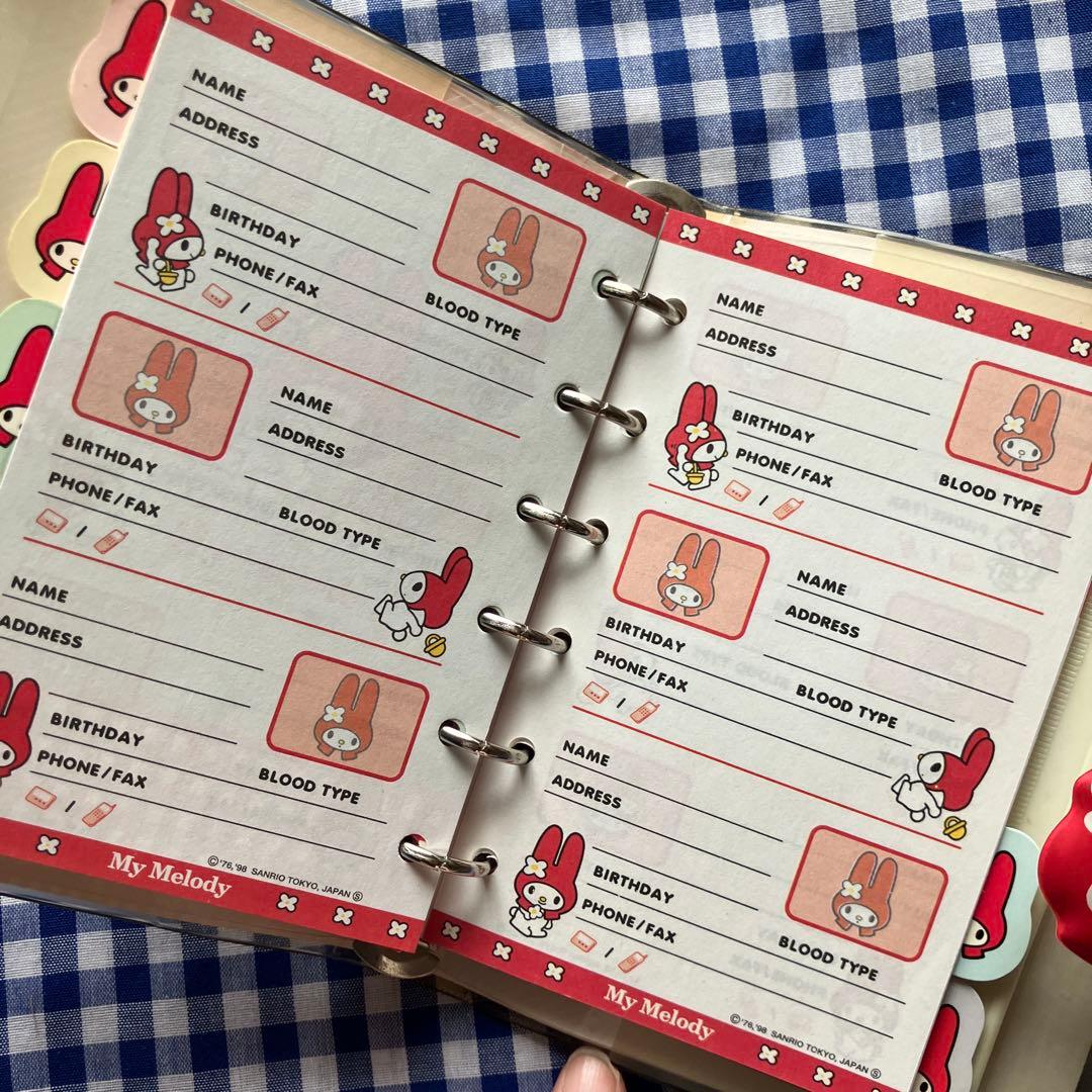 マイメロディ システム手帳 レトロ 当時物