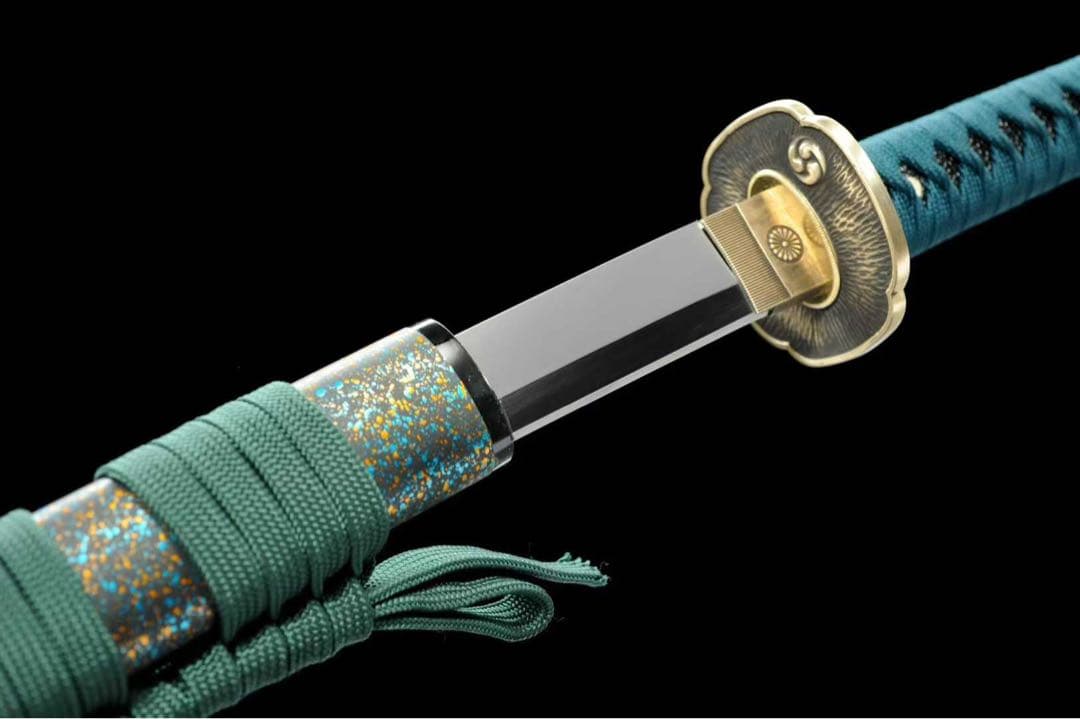 風袖打刀 漆木鞘下緒付 美術刀 刀装具 模擬刀 日本刀 模造刀 鑑賞用 武具