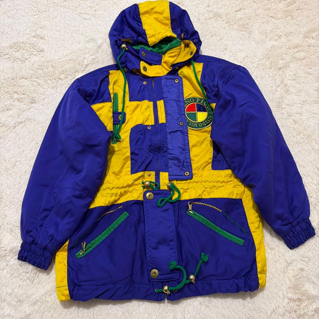 SENO FICH スキーウェア　スノーボード　フード付ジャケット 青黄　セット