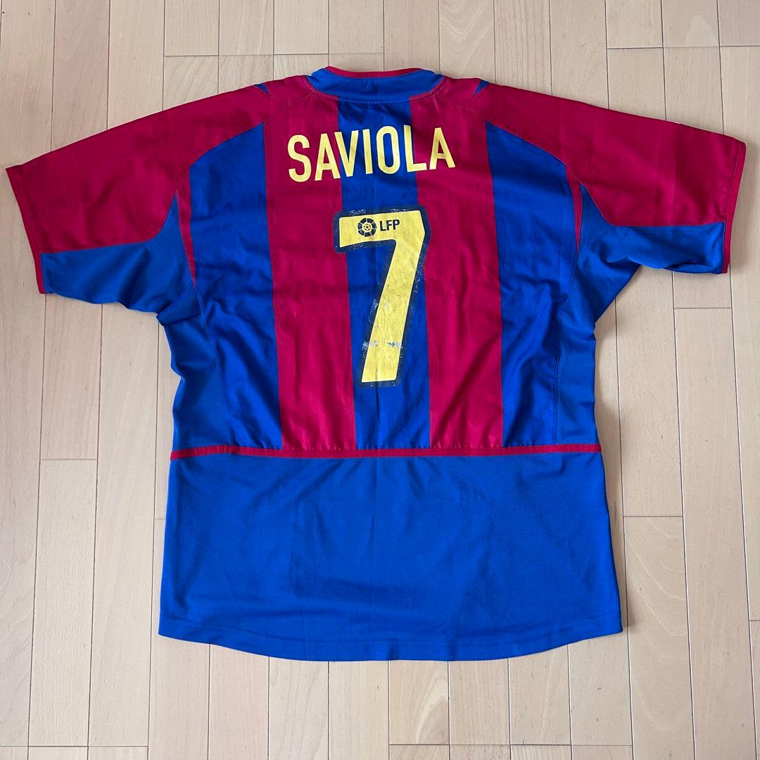 美品 NIKE ナイキ FCバルセロナ ユニフォーム 2002/03 ホーム Ｌ