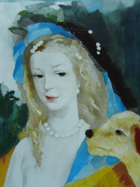 Marie Laurencin、YOUNG GIRL WITH DOG