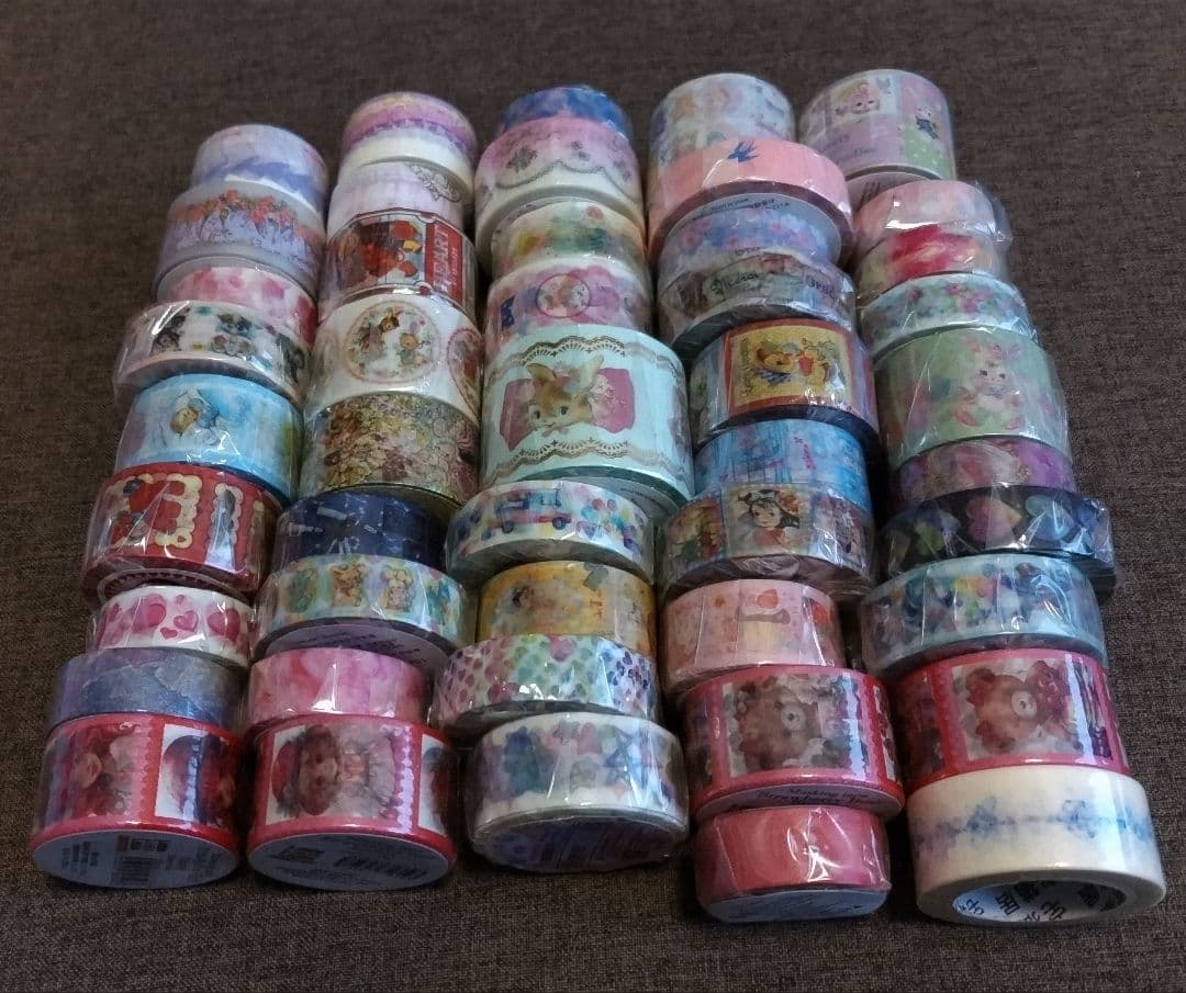 クリームピーチ Dreamin' Tiny Pets 等 マステ 47本セット