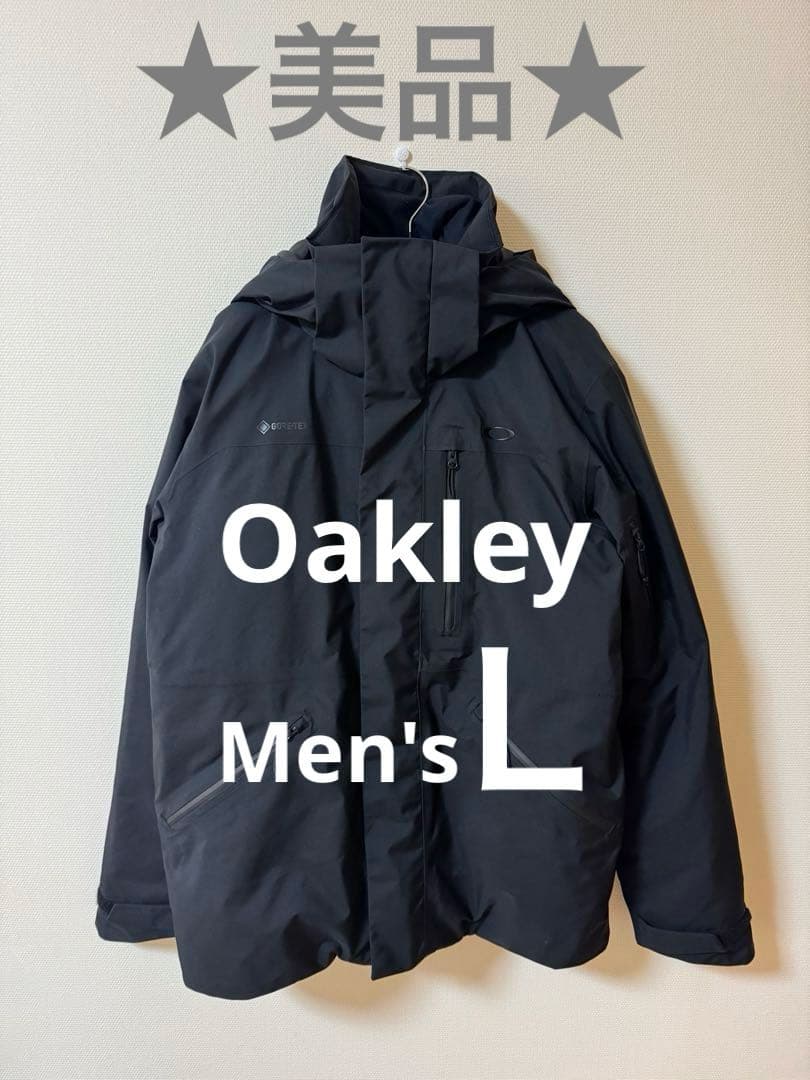 ★美品★Oakleyオークリーブラック スノーウェア ゴアテックス Men'sＬ