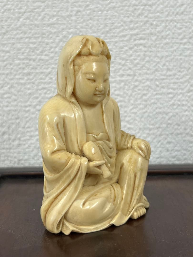 古美術　彫刻　観音様/H--0077