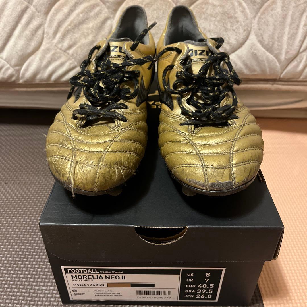 Mizuno Morelia Neo2 ゴールド 26センチ