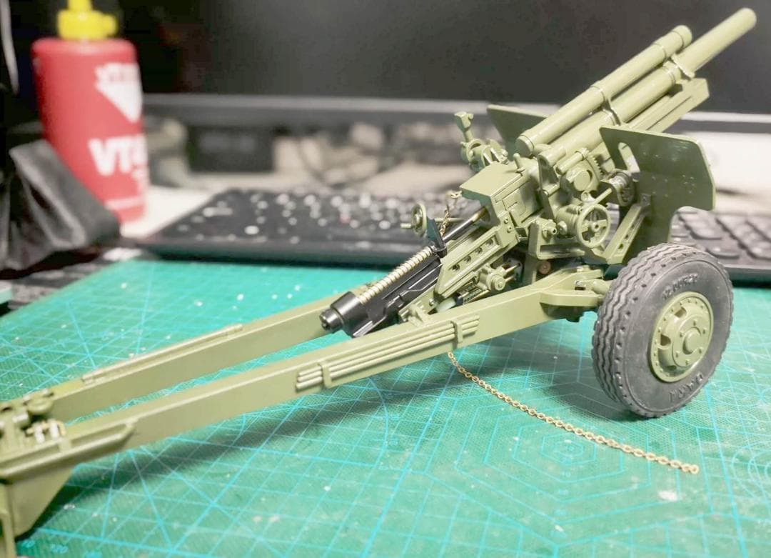 1/16スケール　手作　米軍105榴弾砲模型レプリカ　新品