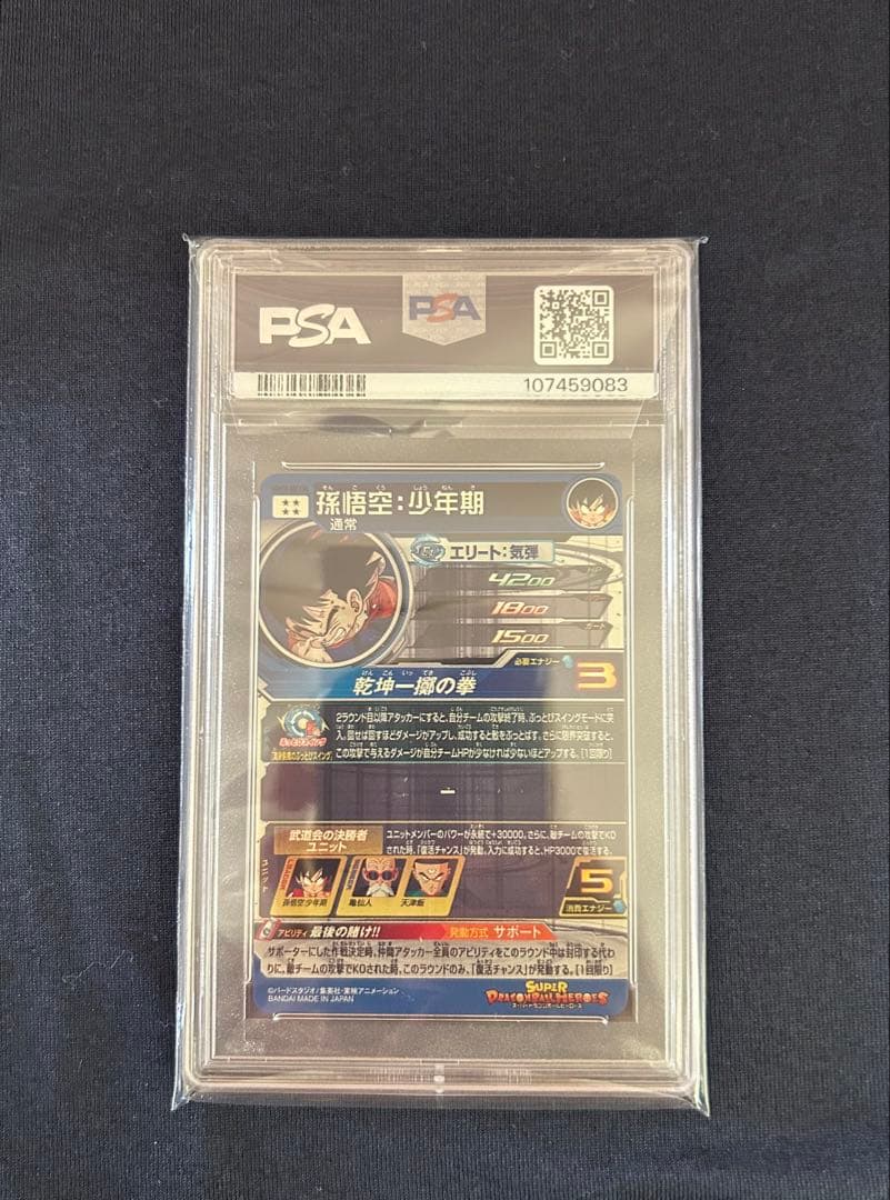 ドラゴンボールヒーローズ　 孫悟空　少年期　UGM10 SEC3 PSA10