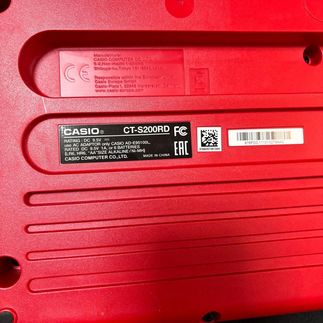 カシオ カシオトーン　Casiotone CT-S200 RED 赤