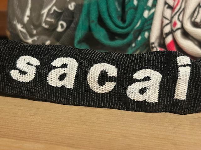 ♪送料無料★sacai★希少★自転車ロックチェーン★新品★22-0336S★黒♪