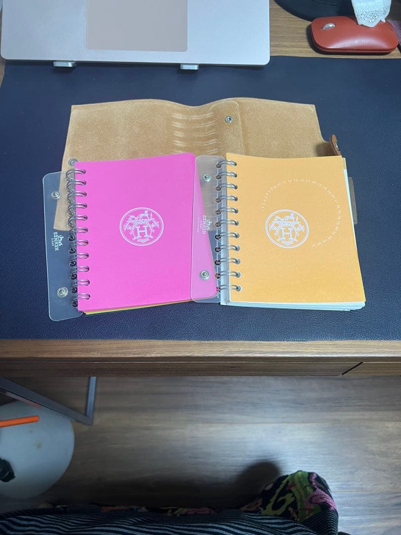 HERMES エルメス ユリス PM 2種 レフィル付 手帳カバー フランス製