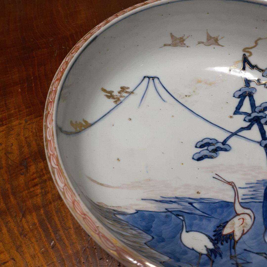 江戸時代金蘭出深皿2枚セット