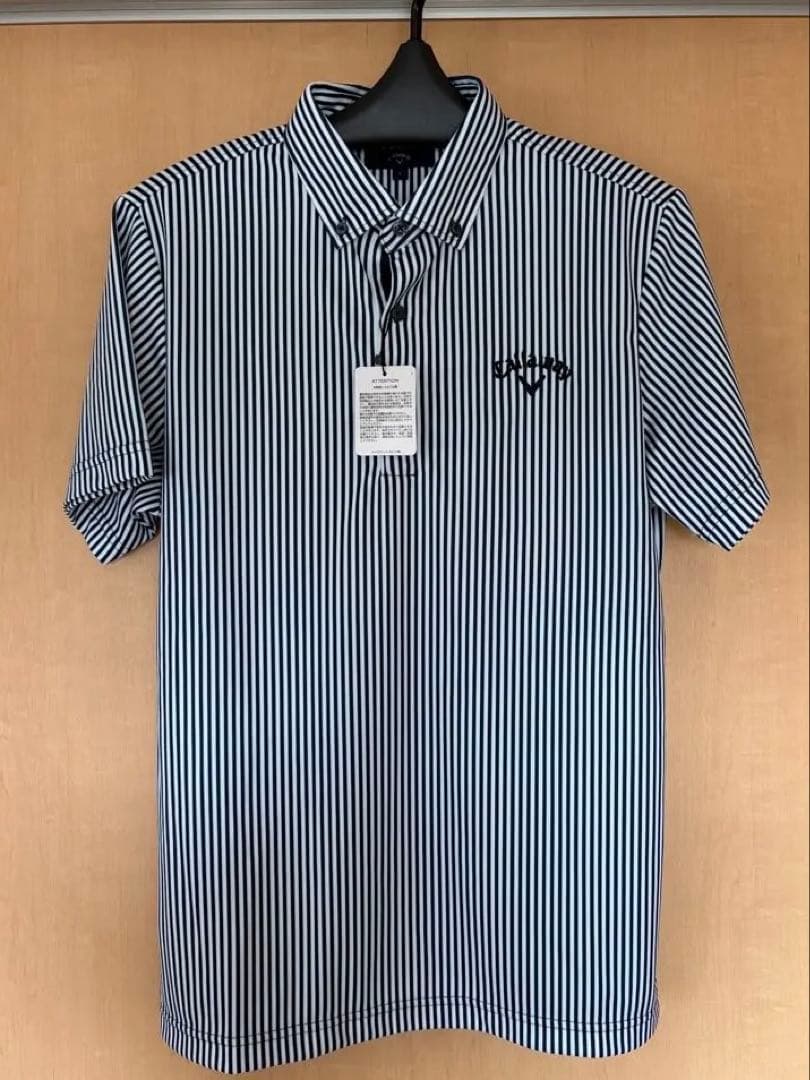 Callaway ストライプ ポロシャツ Lサイズ