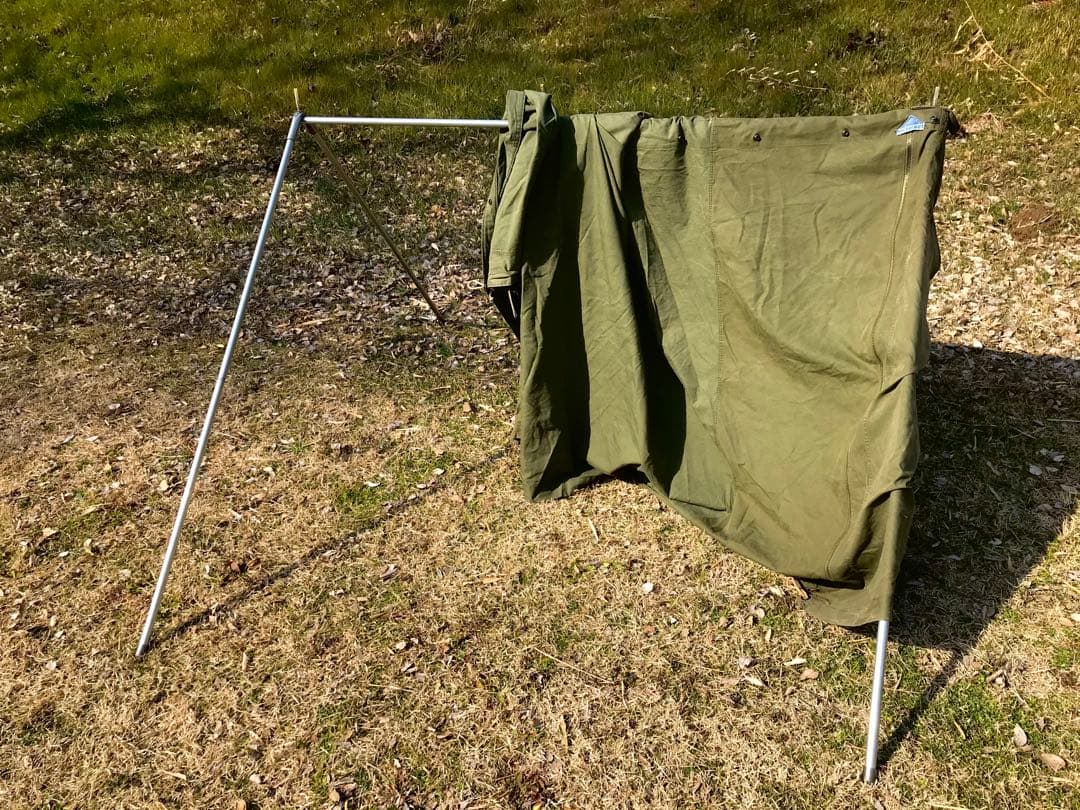 取説付き《フォックスベース仕様》二股フレーム＋棟ポール　快適キャンプセット⭐︎