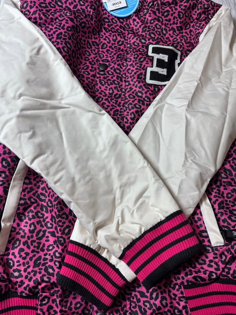 【未使用】EDGE ピンクヒョウ柄 スキーウェア サイズ9