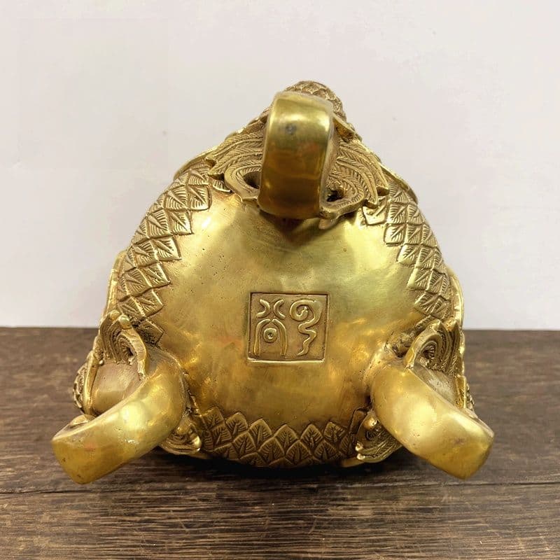 銅器 香炉 三足鳳凰香炉 香薫炉 香道具 装飾品 工芸品 置物