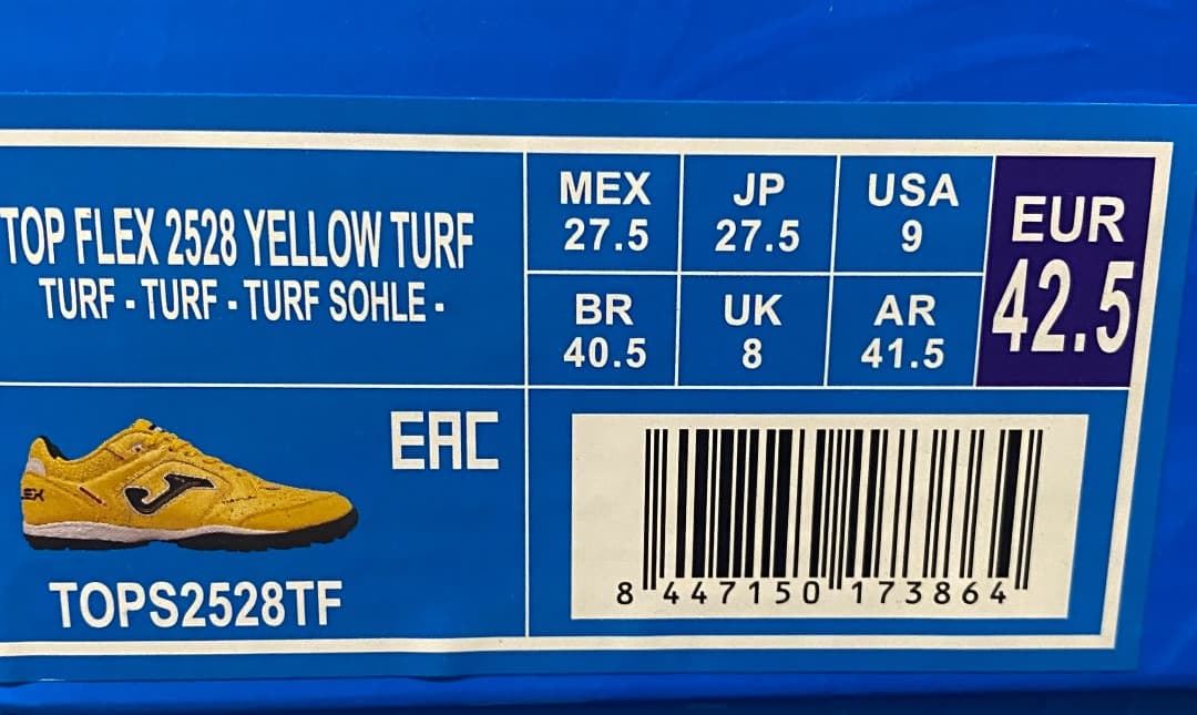 シューズ JOMA / TOP FLEX 2528 YELLOW TF (27.5)