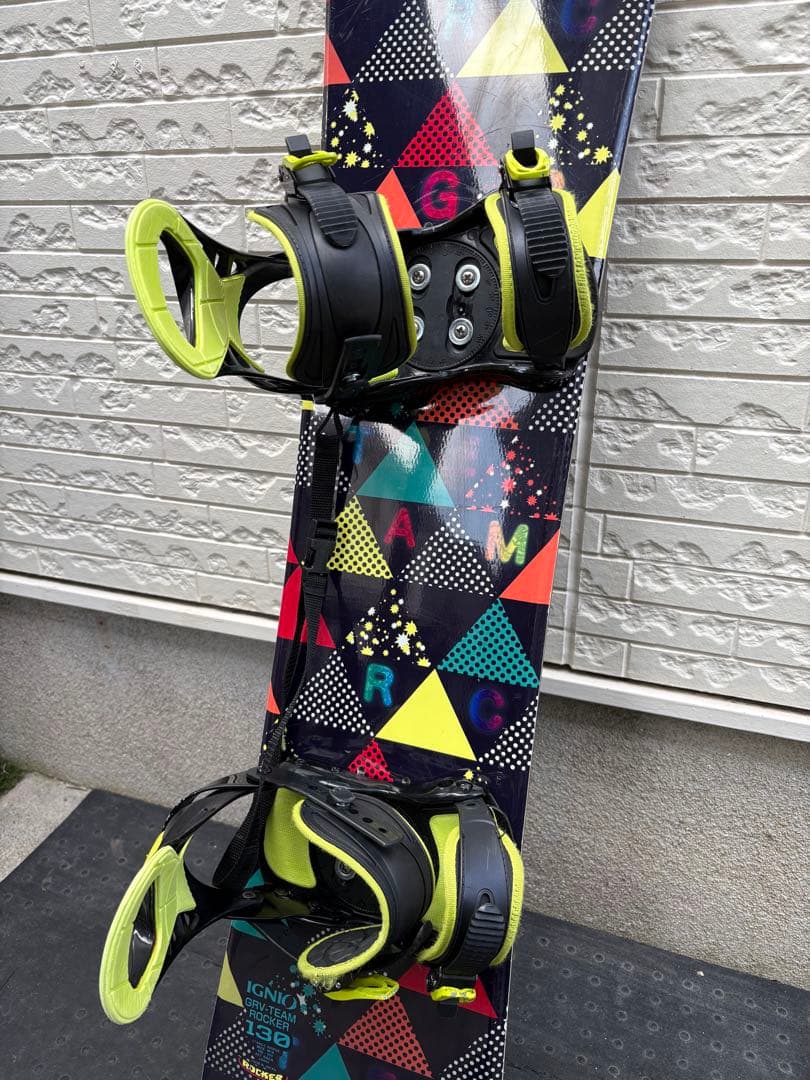 スノーボード2点セット IGNIO 130cm イグニオ キッズ 子供 ジュニア