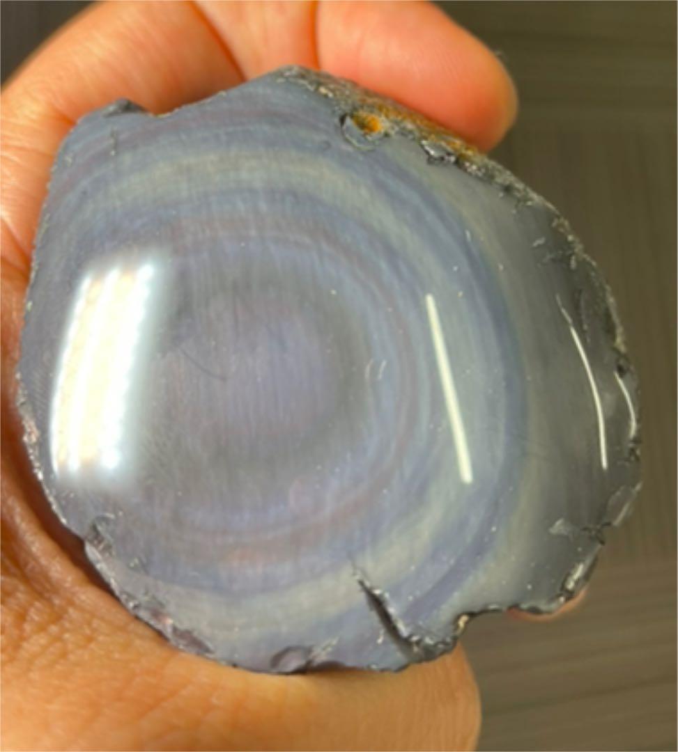 研磨済　十勝石玲瓏　パステル色レインボーオブシディアン