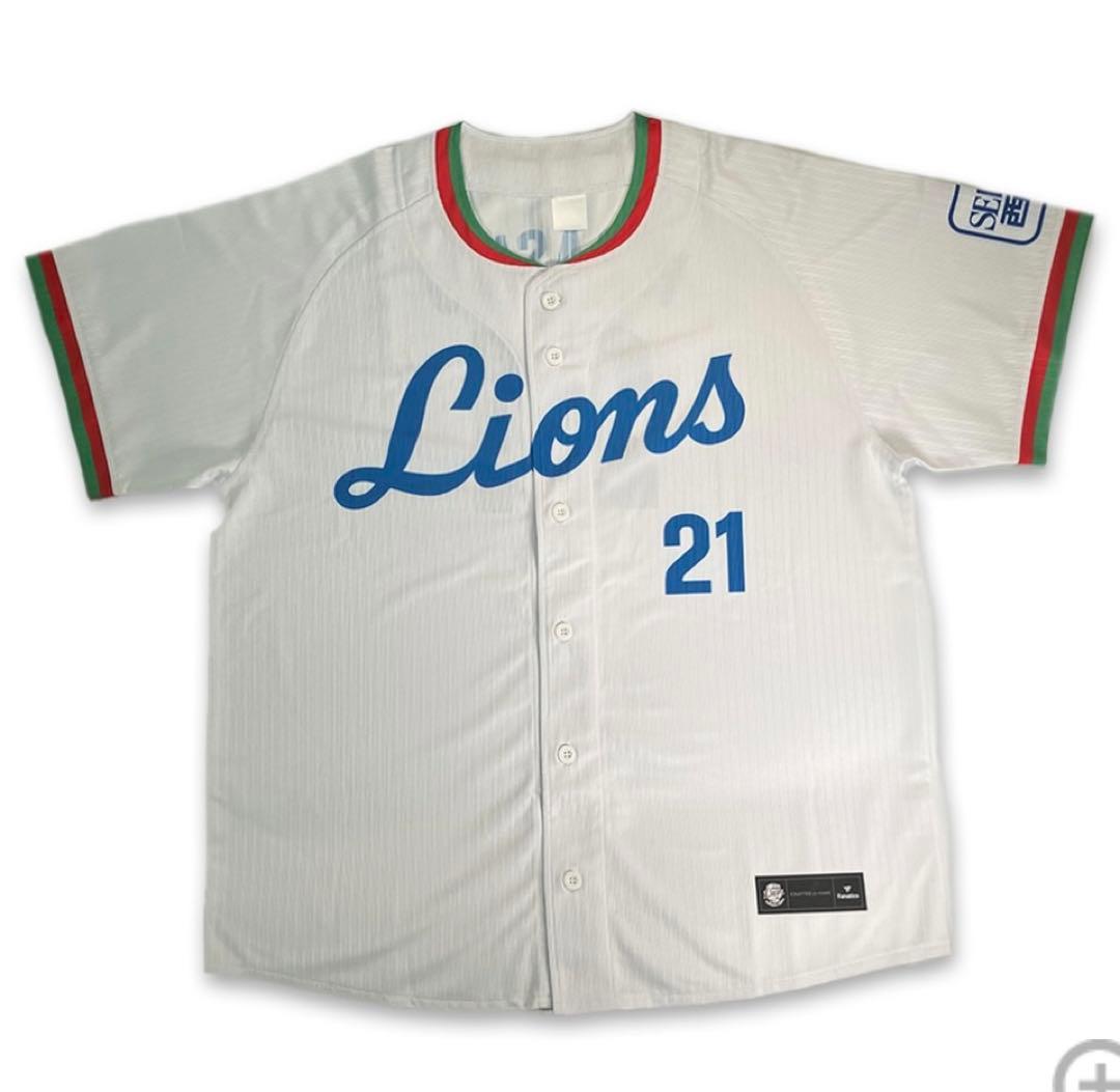 埼玉西武ライオンズ　片岡易之　OB戦　復刻レプリカユニフォーム　L 片岡治大