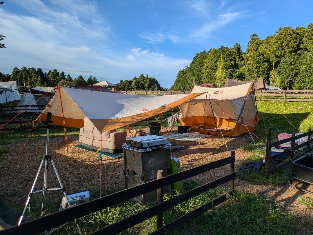 【1/3個口】チャムス　エーフレームテントT/C 4　スクエアタープセット