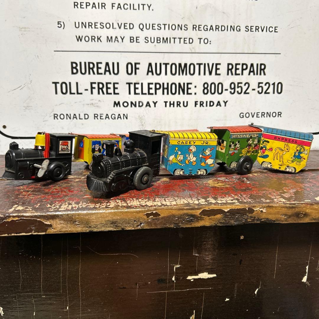 50's U.S.A ヴィンテージ Disney ブリキ 列車玩具 レトロ