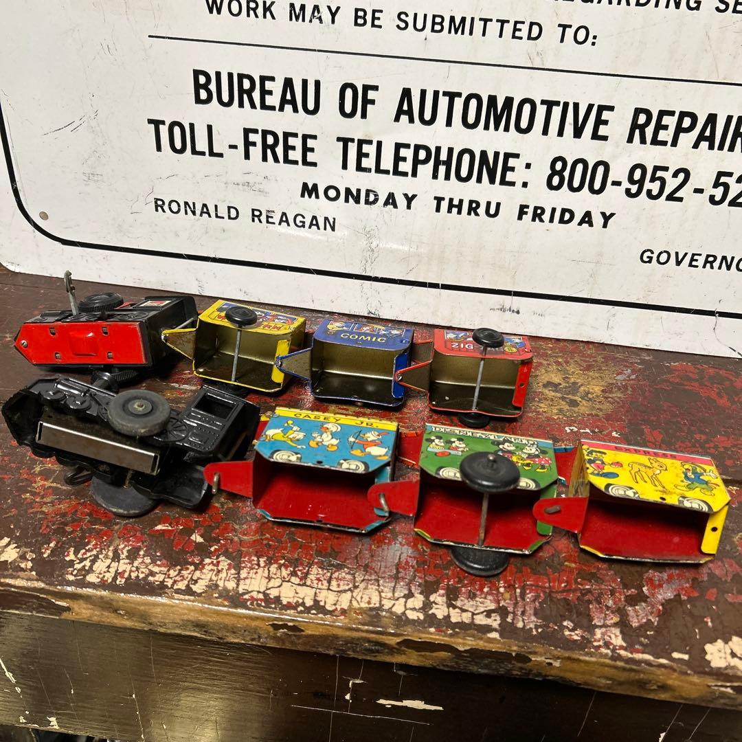 50's U.S.A ヴィンテージ Disney ブリキ 列車玩具 レトロ
